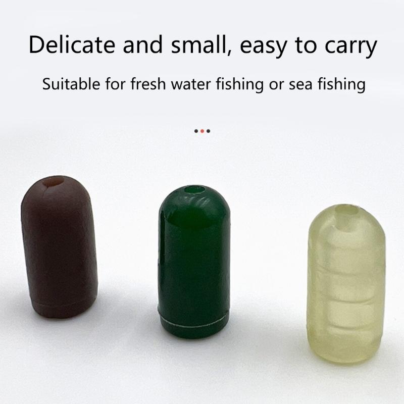 Fishing Beads Oval Round Beads Fishing Lures Sea Fishing Bead Fishing Tackle Tools for Stream Pool Lake River Fishing