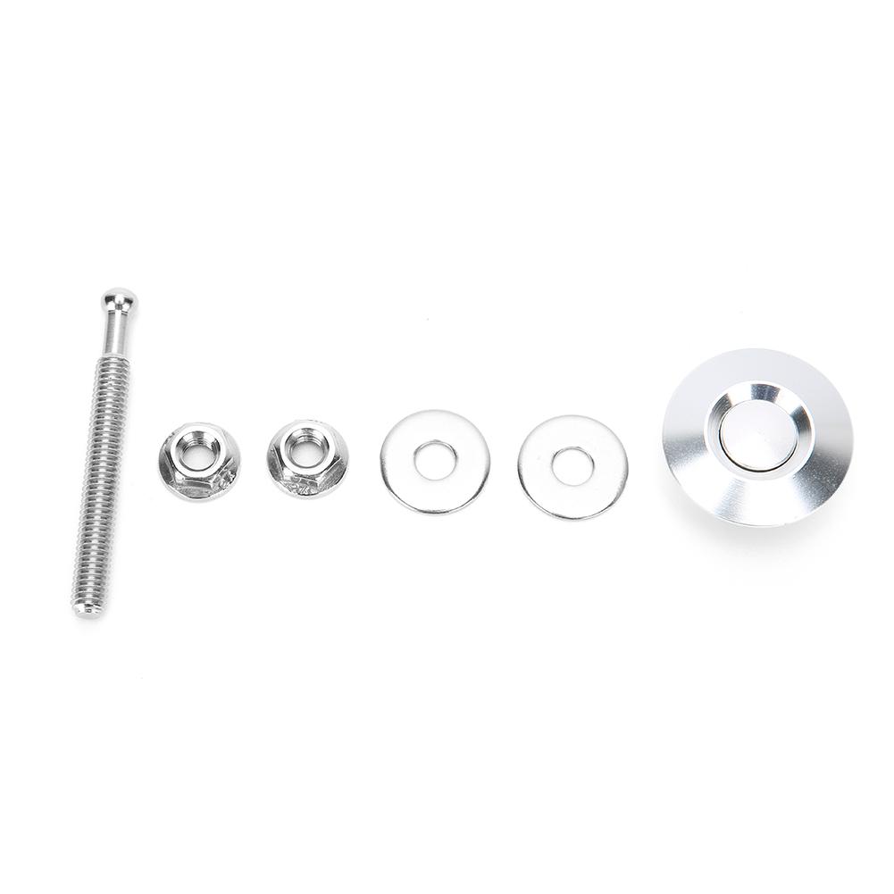 

30мм 1,2 дюйма Универсальные автомобильные быстросъемные штифты капота с кнопочным фиксатором капота Серебристый серебряный