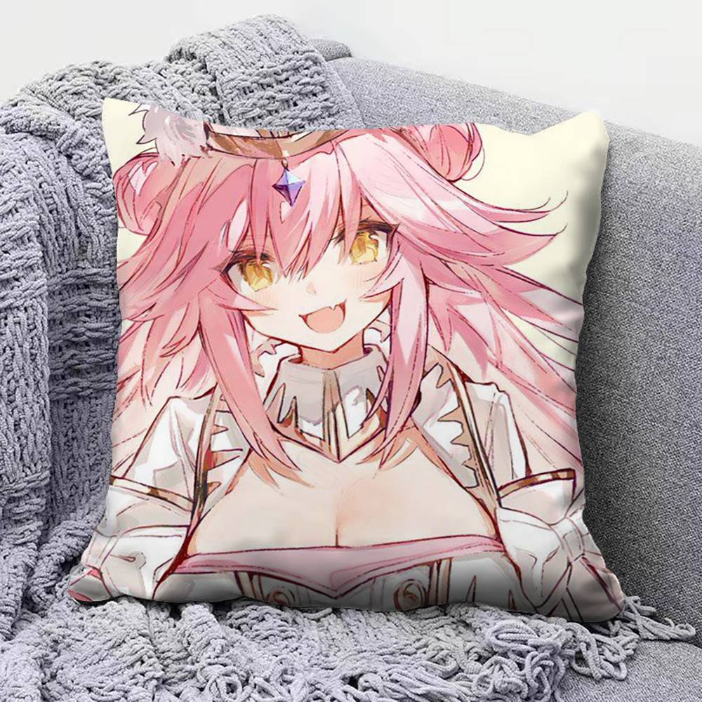 Tamamovitch Koyanskaya Tamamo No Mae Fate Pillow Covers Home Sofa Cushion Covers and Aecorative Custom