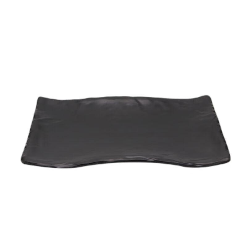Qianxing A5 Matte Black Melamine Rectangular Dinner Plates