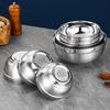 Gu Rou 304 Stainless Steel Double-Layer Insulated Bowl