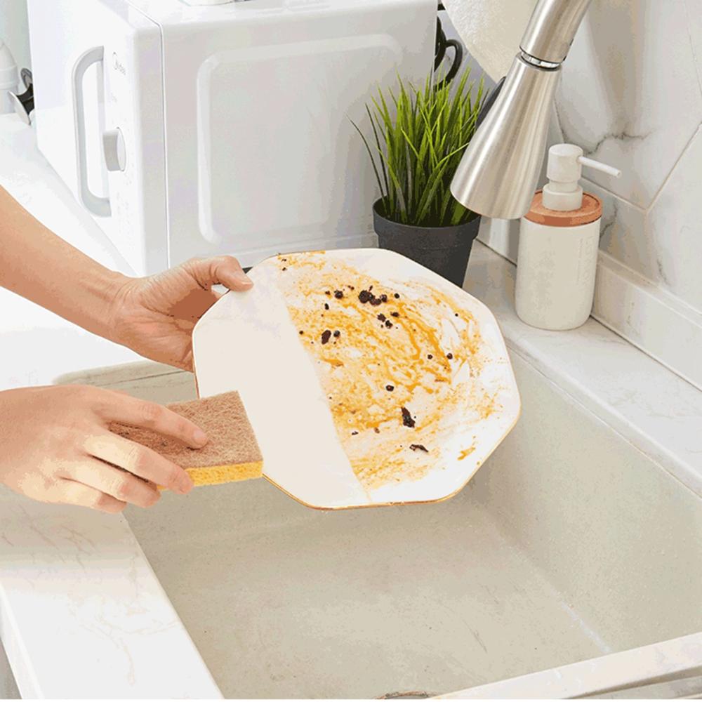 Natural Reusable Non Scratch Sisal Hemp Fiber Scrub Sponge Cleaning Pad Dish Cleaner Scrubber