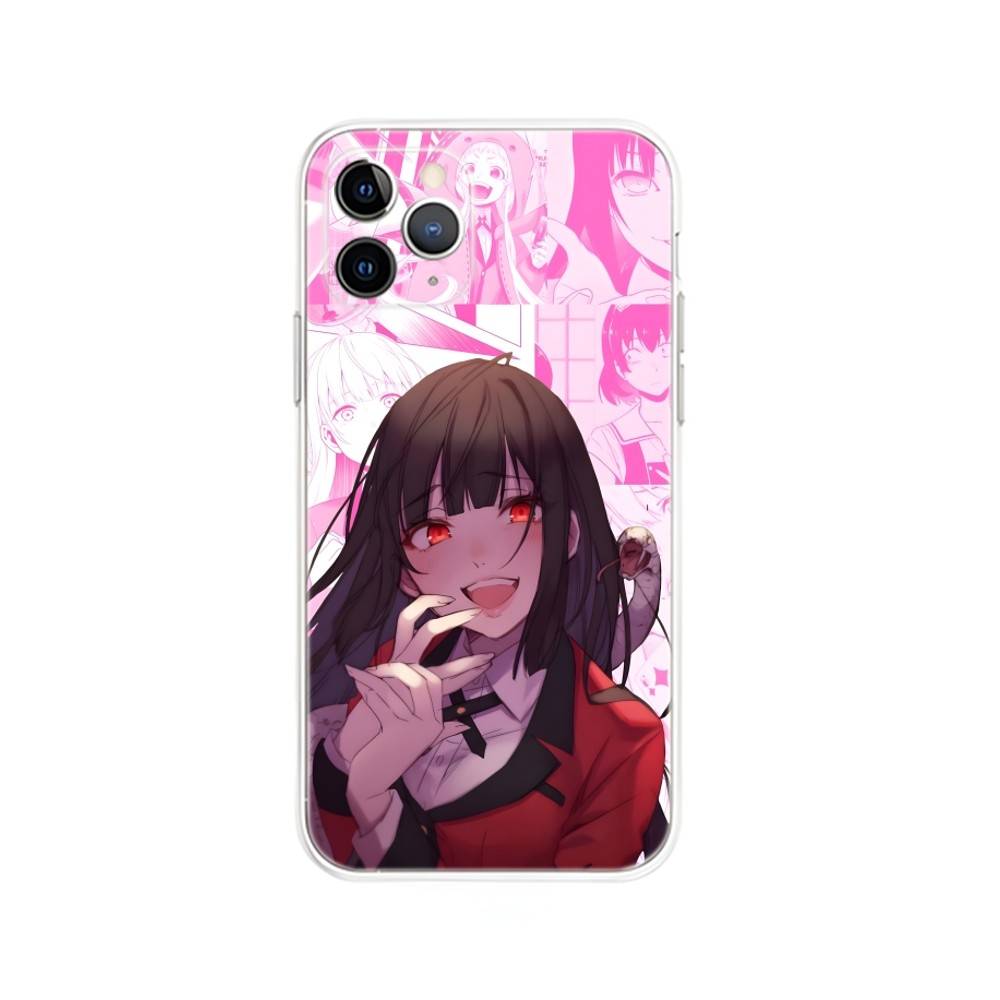 K-Kakegurui Yumeko Phone Case For iPhone 17,16,15,14,13,12,Mini,11,Pro,Max,Plus,Air,X,XR,XS,8,SE,2020, Transparent Cover