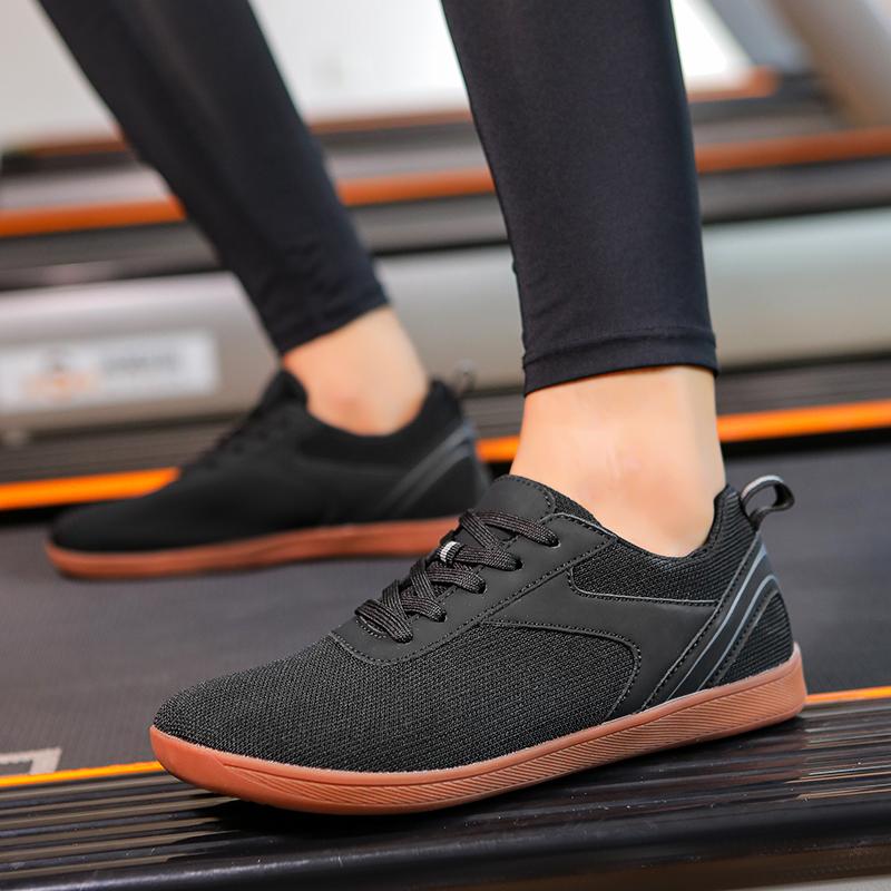 Breathable Knitted Women's Walking Shoes Wide Toe Cross Training Sneakers Men Fitness Gym Exercise Sports Shoes