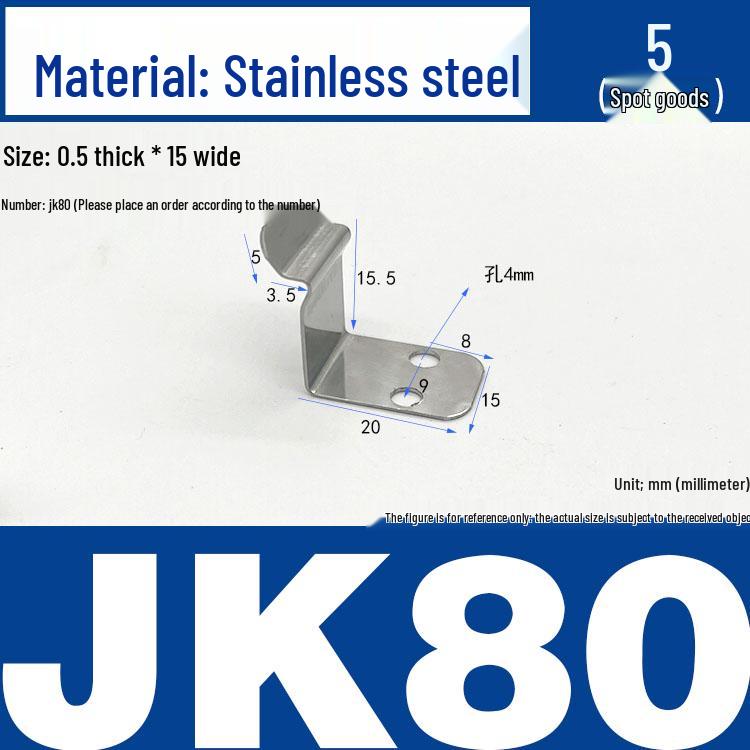 Stainless Steel Spring Clip: Metal Crimp, Wire Baffle, Pipe Holder, Conductive Manganese.