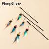 3pcs/6pcs Feather Cat Toy for Cats Teaser Stick Bite Butterfly Interactive Cats Toy with Bell Pet Products