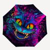 1pc Art Cat Automatic Umbrella Design, Cute Cartoon Pattern, Portable Outdoor Umbrella, Perfect, Holiday Gift for fans.A007