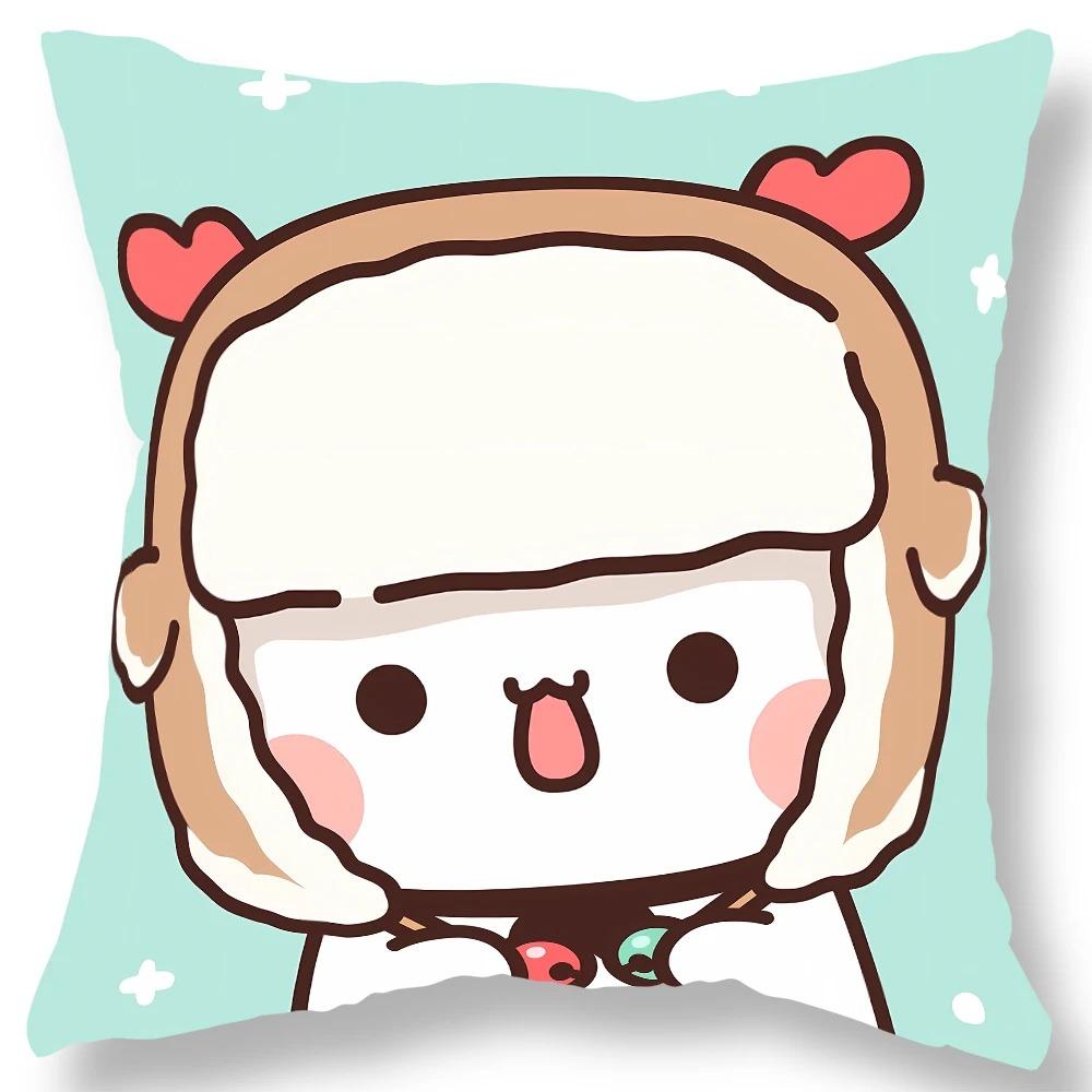 Office Living Room Home Pillowcase Kawaii Anime Bear Pattern Pillowcase Car Ornaments