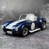 1/22 Ford Shelby Cobra 427 S/C Alloy Roadster Sports Car Model Diecast Metal Classic Retro Vehicle Car Model Sound Light Kid Toy Gift