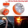 Luz LED de Emergencia para Coche V16 Luz Intermitente Inducción Magnética Luz para Accidente de Carretera Luz Estroboscópica de Advertencia Portátil - 1 Unidad