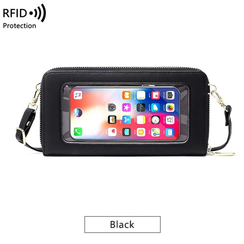 text screen purse