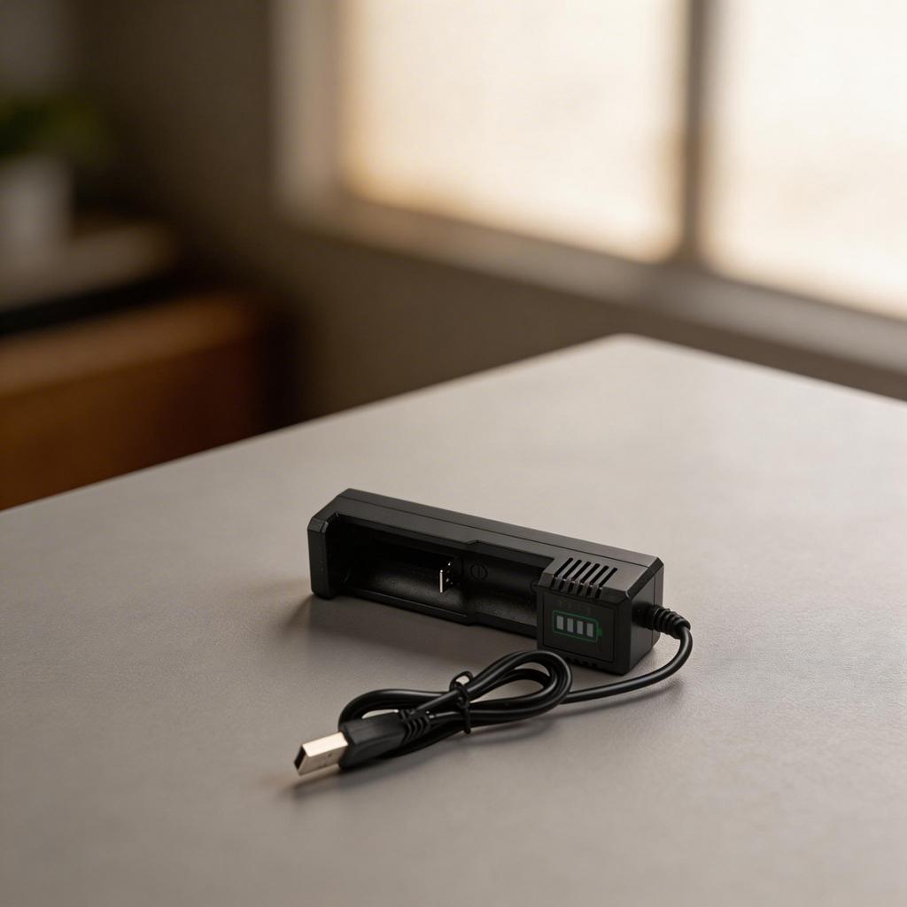 Smart USB Charger for 21700 14500 18500 26650 Lithium Batteries with 124 Slots
