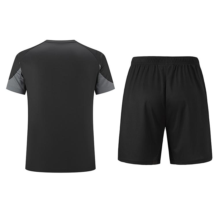 Under Armour Loose Striped Pullover Short Sleeve Solid Color Shorts Casual Sports Set Unisex sets Black 24500507-001+23500203-001