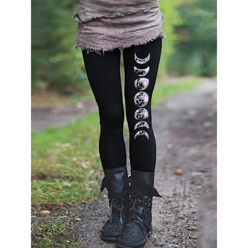 High-Waisted Black 3D Print Yoga Pants: Slimming & Tight Fit for Fitness