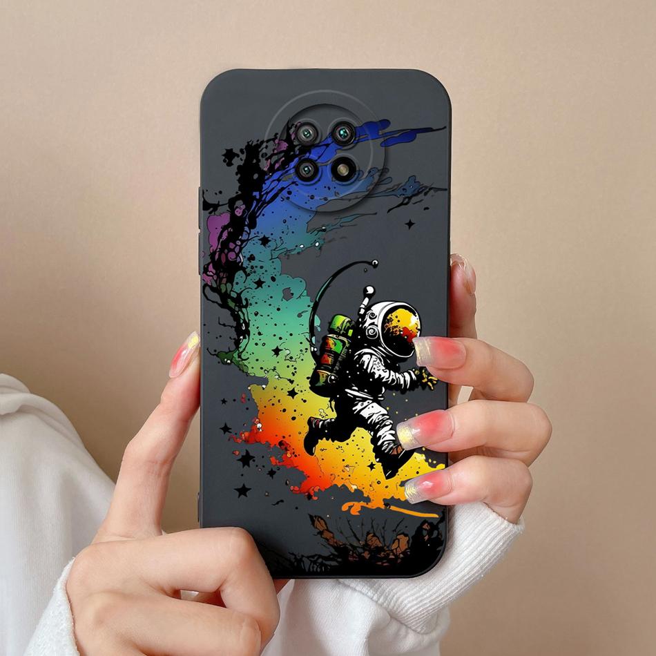For Redmi Note 9T 9S Case Cute Trendy Back Cover For Xiaomi Redmi Note 9 S Note9t Soft Liquid Silicone Full Cover Design Fundas