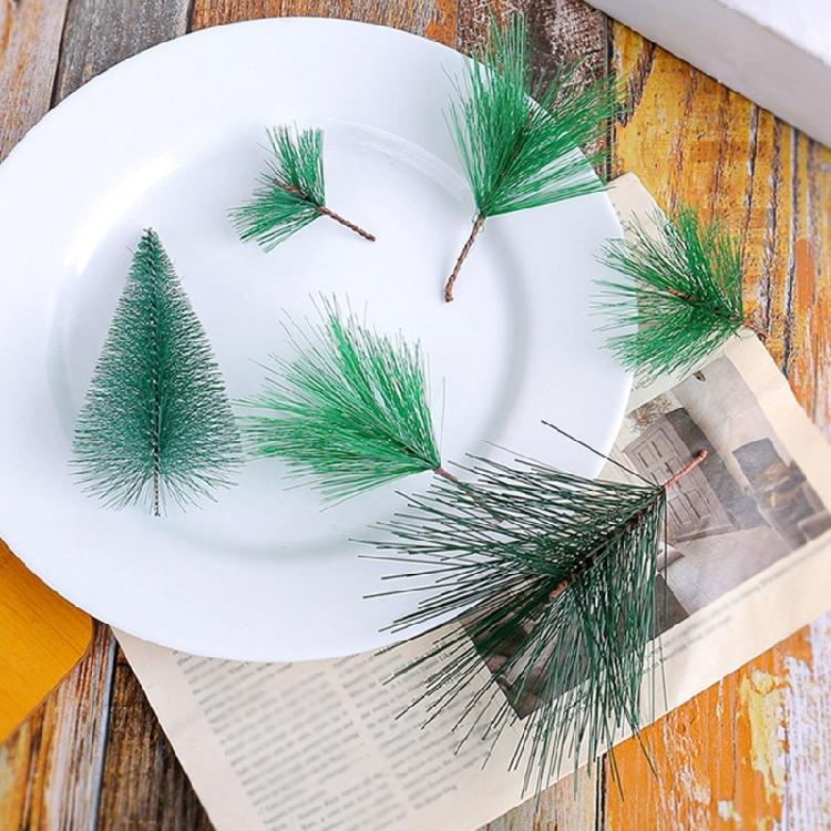 Künstlicher Kiefernnadelzweig Weihnachten Künstliches Grün Kiefernzweig Blatt