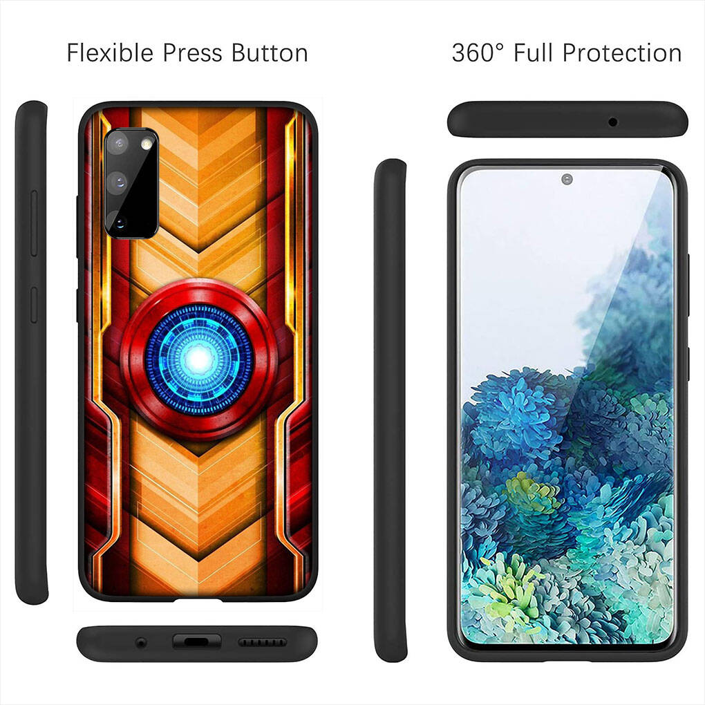 Cover for iPhone 17 16 15 Xiaomi Poco Redmi Note 14 13 12 11 Pro Max 9 16e Samsung Galaxy S25 S24 S23 OPPO Huawei Marvel Iron Man Ironman Phone Case