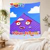 Numberblocks Customize Text Tapestry Decorative Wall Tapestry Vibrant Fade-Resistant Print Great for Living Room Decor Ideal for All Seasons