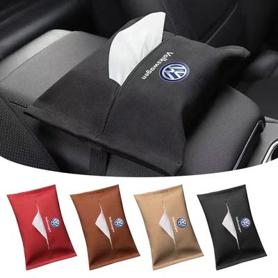 B5 2025 Hot For Volkswagen Car Accessories Tissue Bag Organizer Auto Tissue Boxes For Volkswagen VW GTI Golf Polo Tiguan Passat