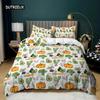 Kürbis Bettbezug Set Kürbis Ernte Feiertag Halloween Thanksgiving Thema Bettwäsche Set Mikrofaser Queen Size Bettdeckenbezug