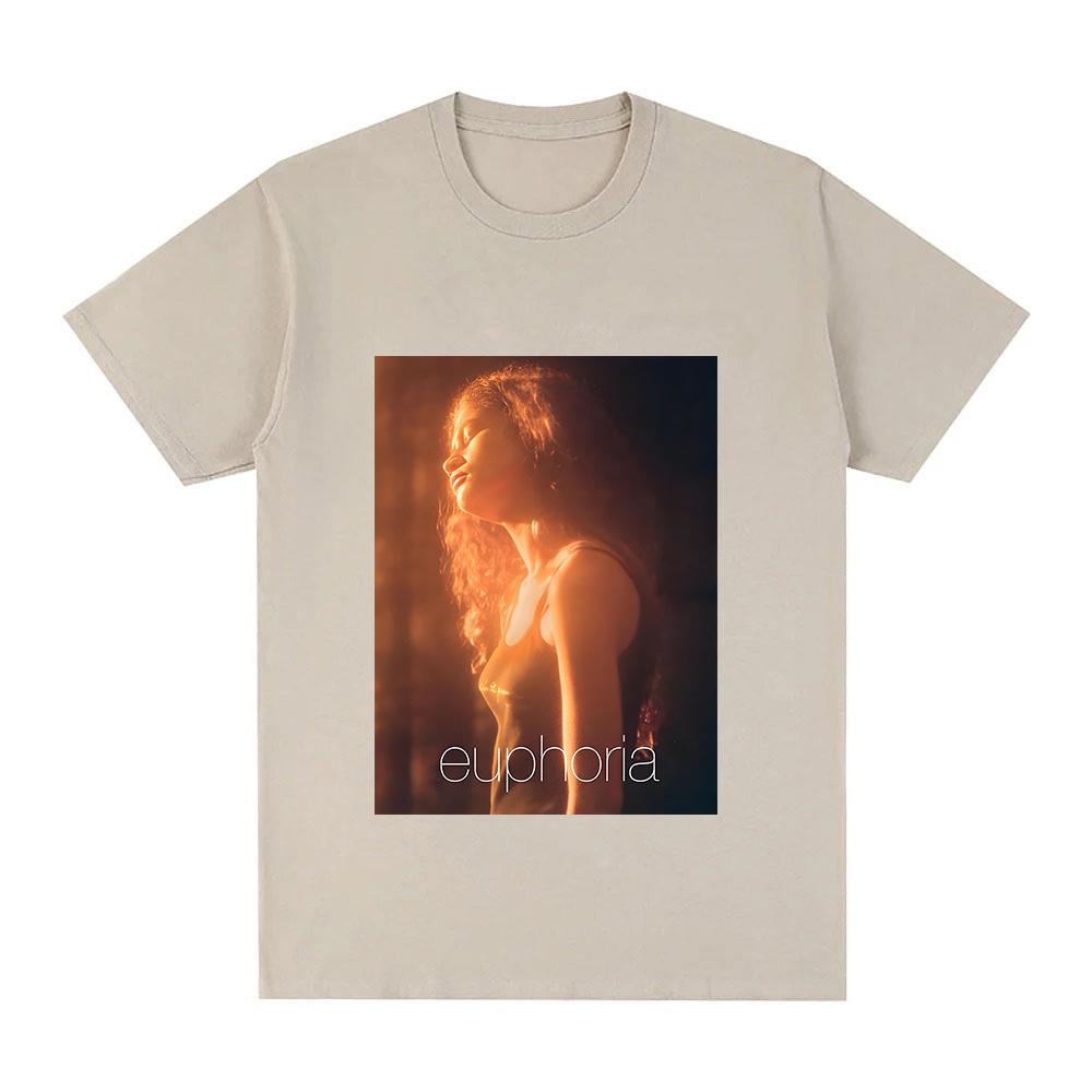 Euphoria Season T-Shirt Casual Round Neck Graphic Tee-shirt Roupas Femininas High Quality 100%Cotton Clothing Unisex Tees Anime T-shirt Summer Tops