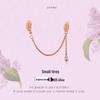 S925 Silver Ziyun Beaded Bracelet with Silicone Accessories and Tire Safety Chain