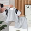2Stk/Sets Sommer Baby Mädchen Kleidung Anzug Kinder Jungen Mode T-Shirt + Shorts Kleinkind Lässiges Sportkostüm Kinder Trainingsanzüge Sommer