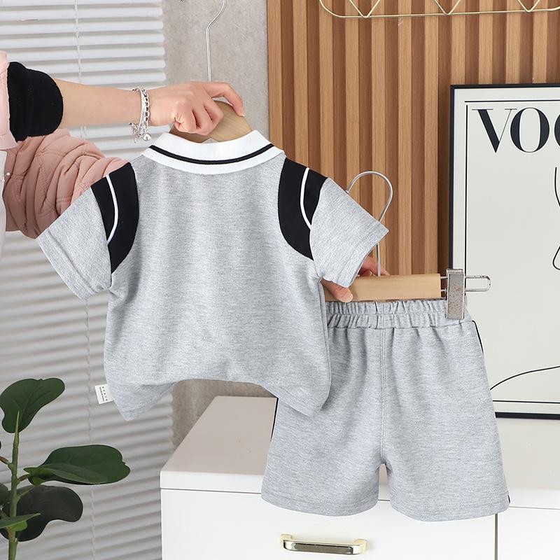 2Pcs/Sets Summer Baby Girl Clothes Suit Children Boys Fashion T-Shirt + Shorts Toddler Casual Sports Costume Kids Tracksuits Summer