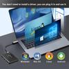 Dual Bays M2 NVME SATA SSD Enclouse 10Gbps Dual Protocol M.2 NVMe SATA SSD Case USB3.2 Solid State Docking Station M.2 Hard Disk Box Adapter for PC
