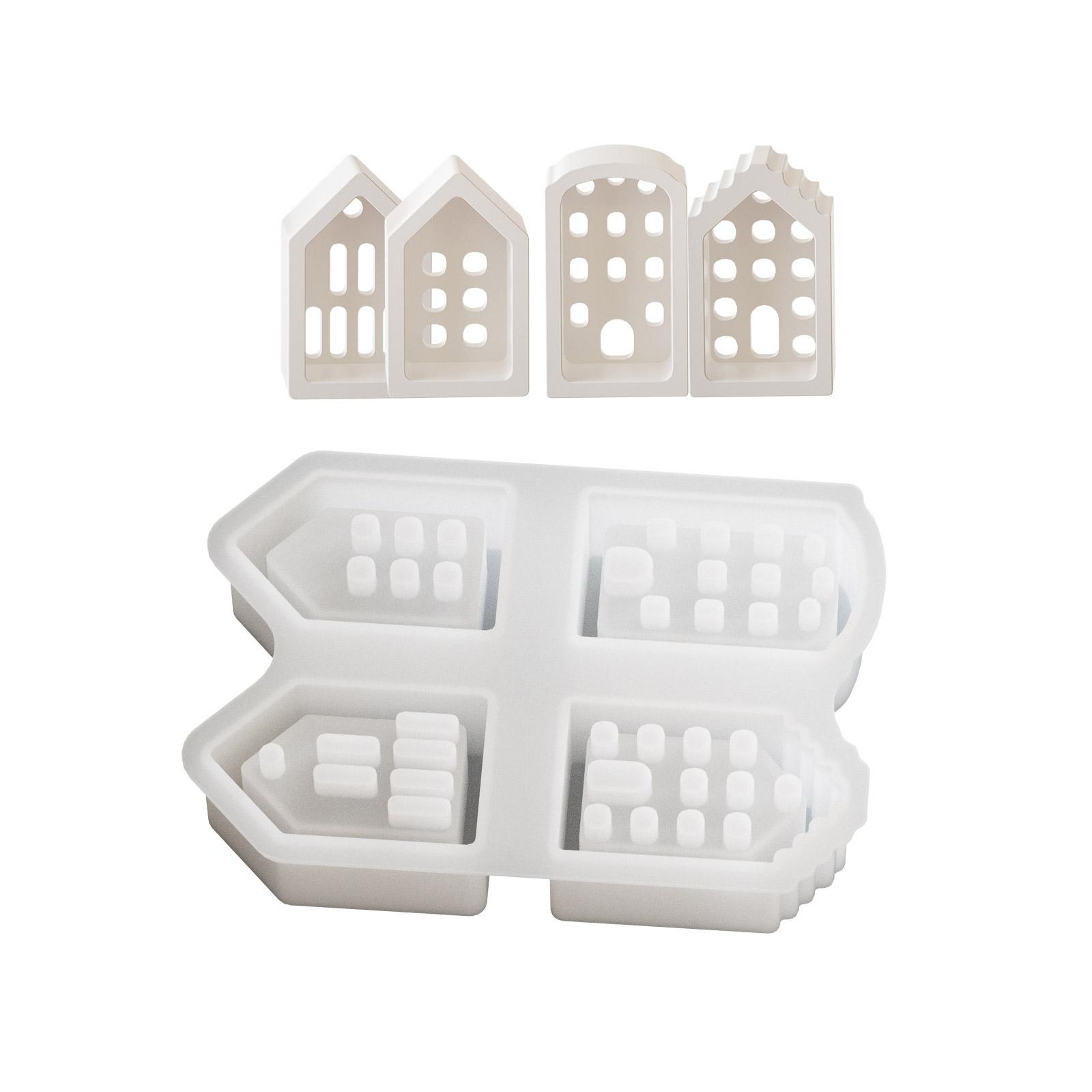 

Multipurpose House Shape Keychain Sturdy Silicone Mould Portable Resin Set Accessory for Unique Jewelry Making Set 1