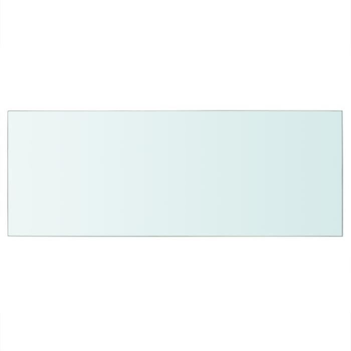 VidaXL Panneaux d'étagère 2 pcs Verre Transparent 60x25 cm