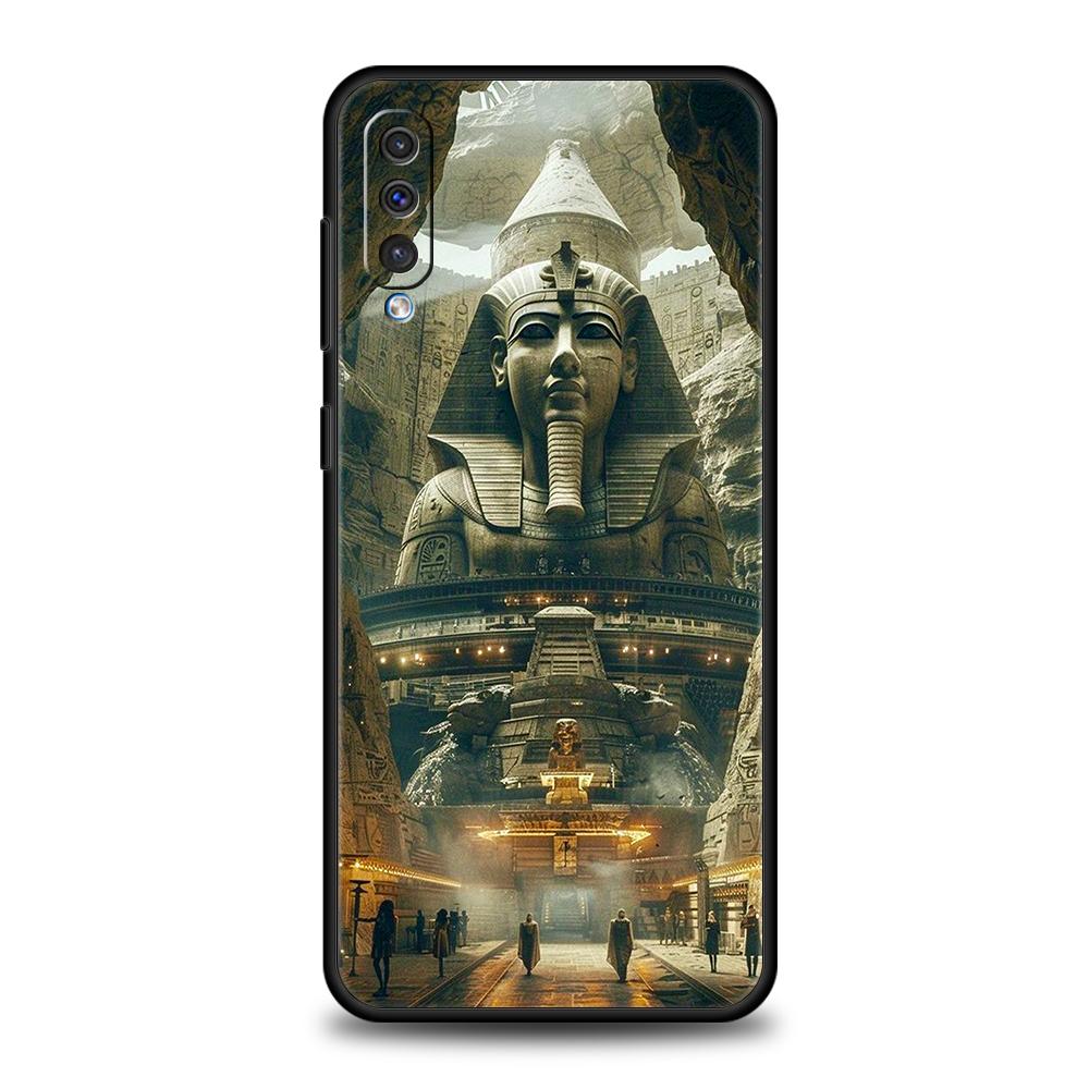 Egypt Egyptian God Pyramid Case For Samsung A56 A36 A26 A24 A16 A14 A12 A32 A50 A70 A20E A20S A22 A34 A54 A42 A52 5G A06 Cover