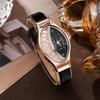 Elegant Quartz Watch with PU Leather Strap & Alloy Dial - Shockproof Wristwatch, Analog Display, Elegant Casual/Dress Watch for Daily Wear