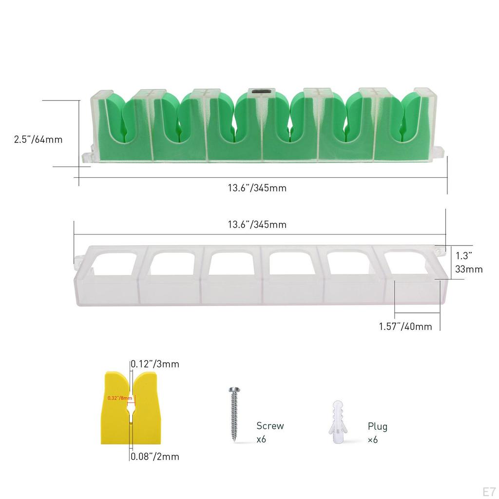 Fishing Pole Holder Wall Mount, Rod for Garage, Vertical Rack,