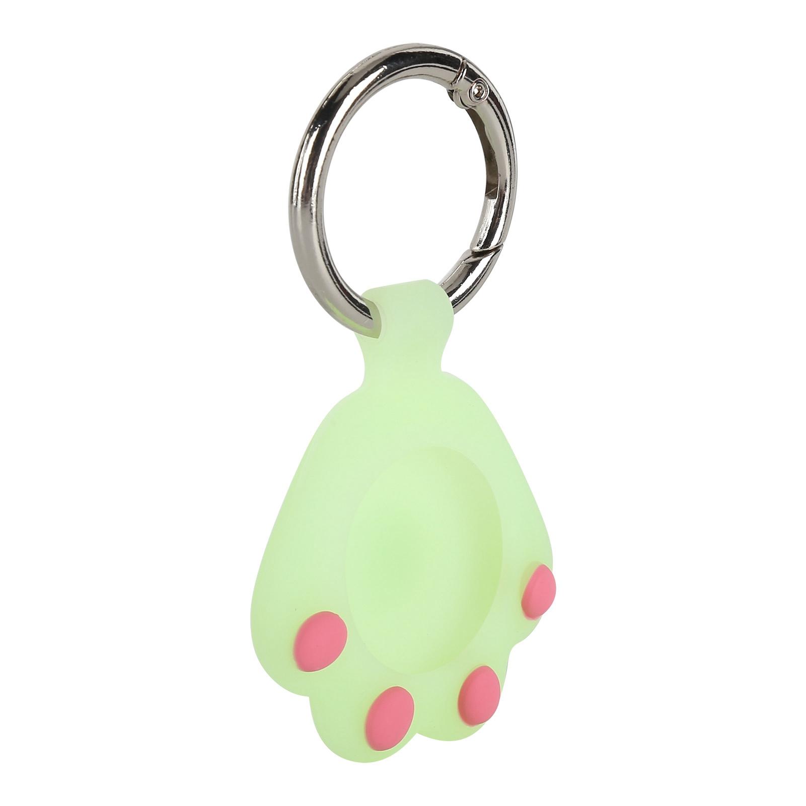 Cartoon Silicone Case Luminous AntiScratch Protective Skin Cover with Buckle for   Locator(White )