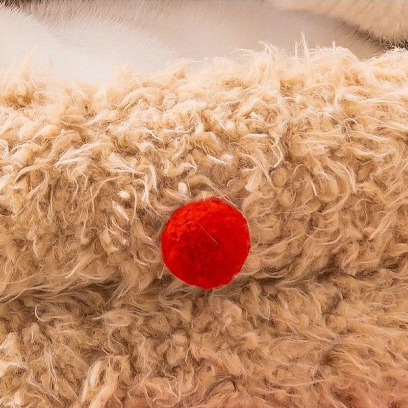 Winter Cozy Insulated Pet House Quilted Fluffy Bed for Cats Christmas Pet Gift Warmth Scented Plush Dogs House Large Capacity