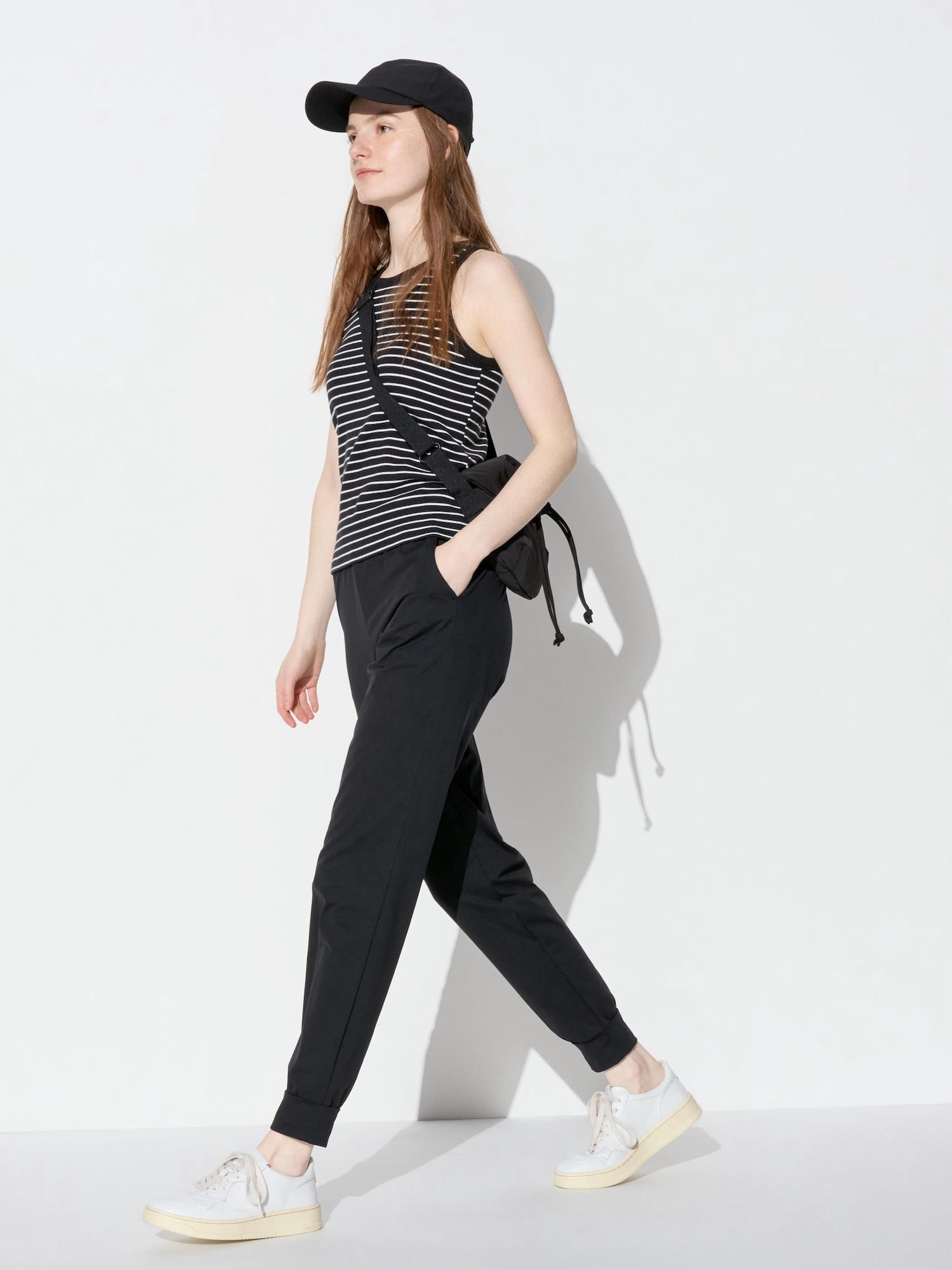 

Uniqlo Japan ультра эластичные брюки Airism Jogger, удлиненные, длина 71 73 см 09 BLACK/XXL