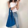 2022 Korean Knit Hollowed Shoulder Handbag - Women's Large Capacity Trendy Tote
