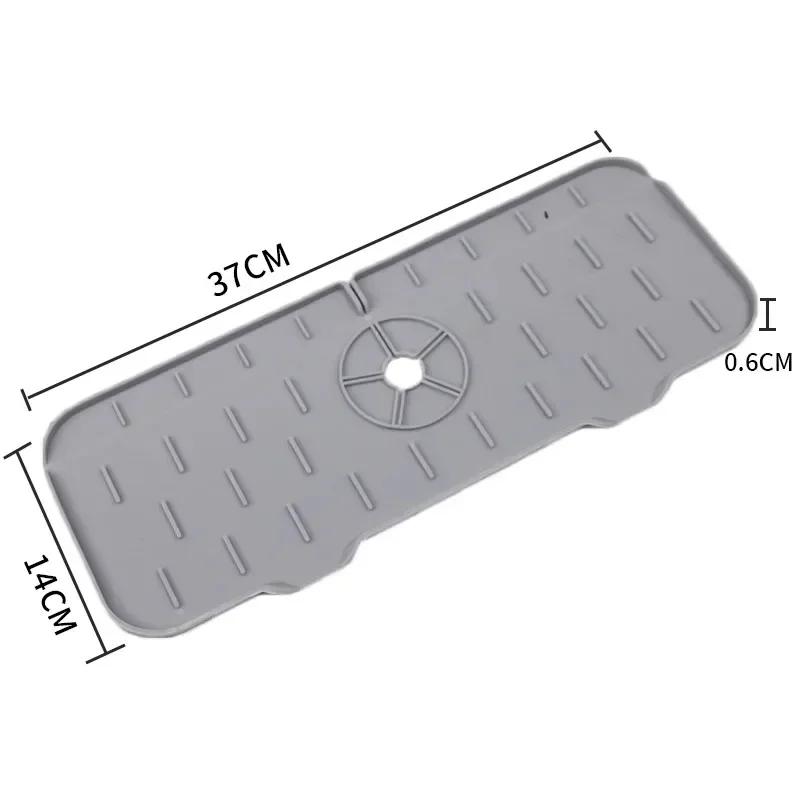Food Grade Silicone Two-way Drainage,splash Proof Pad, Anti Slip Anti Fouling,bathroom/kitchen Drying Pad,countertop Protection