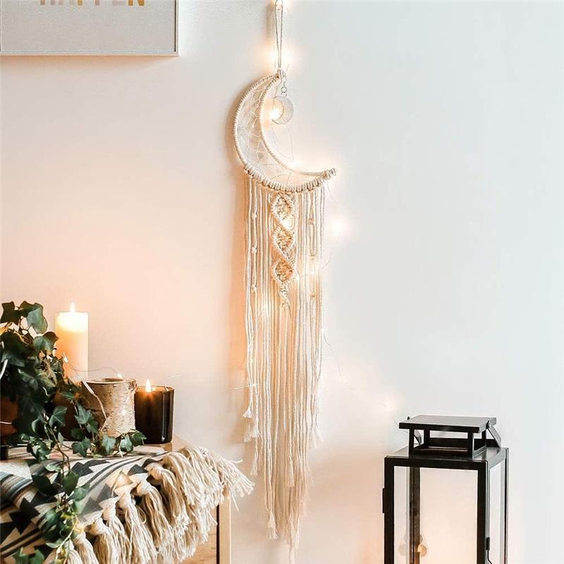 European-style Hand-woven Cotton Rope Tapestry Tassel Home Wall Hanging Decoration Soft Decoration