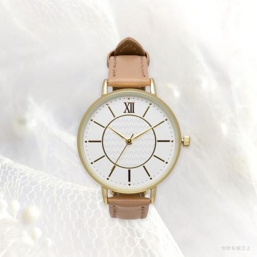 Fieldwork Women's Analog Watch with Leather Strap, Lightweight, Pink, Slant ASS180-2