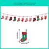 Theme Letter Christmas Snowman Sock Pattern Paper Banner Props Decoration