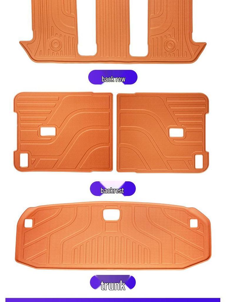 AITO M8 TPE Floor Mats & Waterproof Trunk/Backrest Mats for Five/Six-Seater Cars