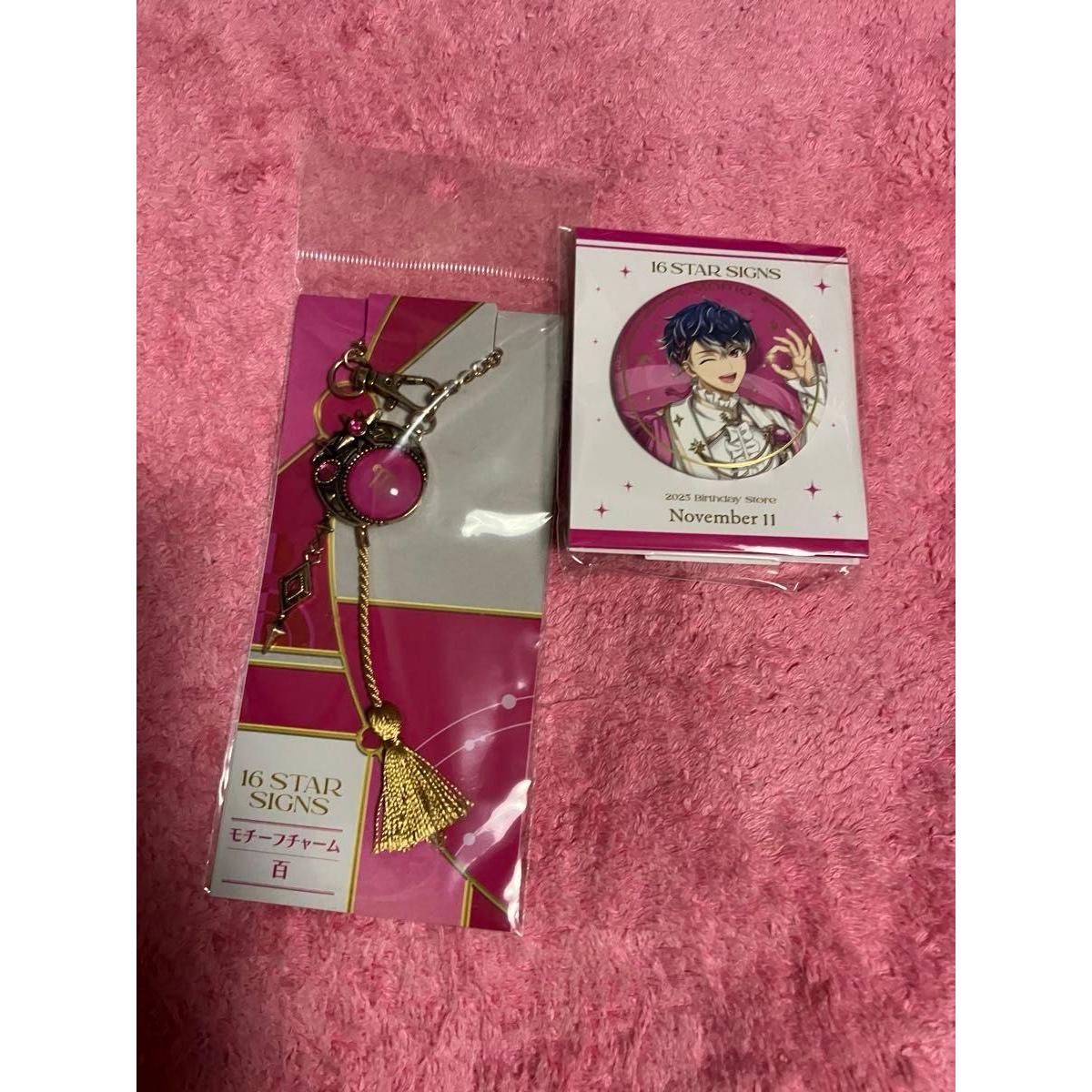 Used IDOLiSH7 Birthday Store Re:vale 100 Motif Charm & Can Badge A Set Ai Nana Charm Exterior Has Initial Scratches
