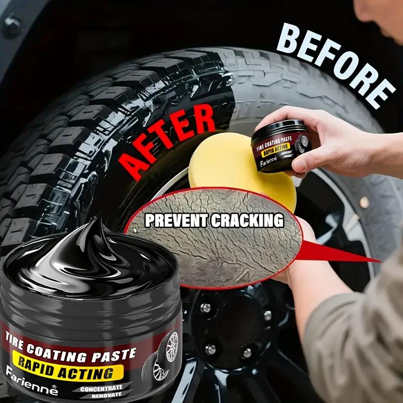 Premium Lastik Parlatıcı Cila – Uzun Süre Kalıcı Parlaklık ve UV Koruması, Siyah Görünümü İyileştirir, Solmayı ve Çatlamayı Önler