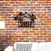 Metal Door Plate Bird Wall Decor Outdoor Hanging Ornament Holiday Gift