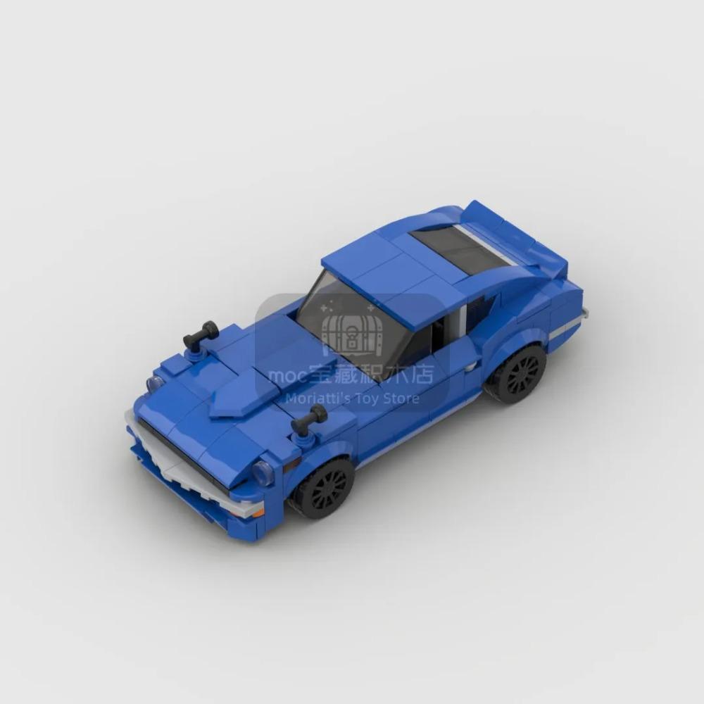 MOC Fairlady 240Z Racing Sports Car Vehicle Racer Building Blocks Brick Creative Garage Toys for Boys