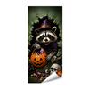Outdoor Festive Atmosphere Decor Halloween Wall Stickers Trash Can Decal Stickers, Spooky Skull Ghost Horror Easy Application for Home Decals Garbage