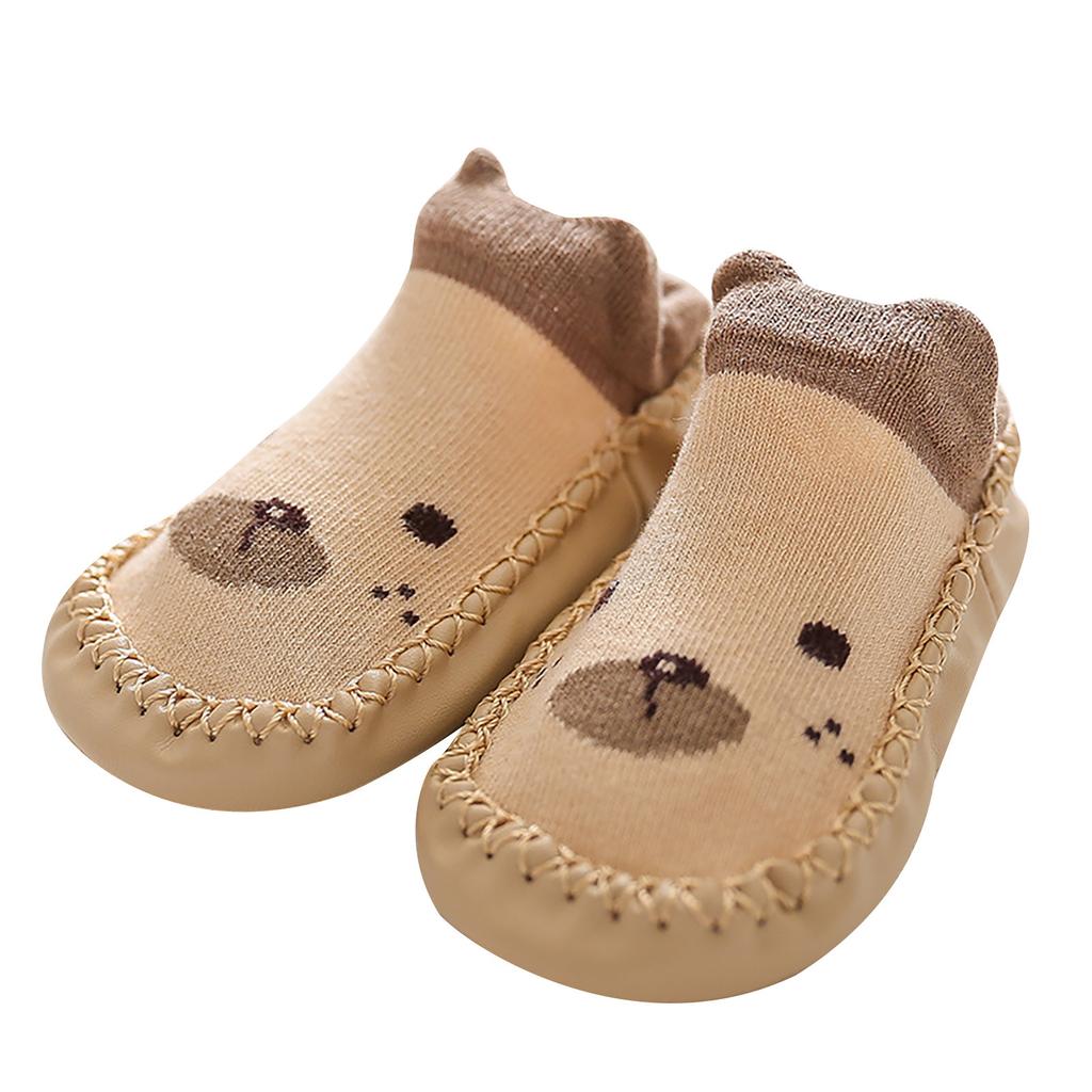Newborn Baby Cartoon Newborn Baby Girls Boys Anti-Slip Socks Slipper Shoes Boots