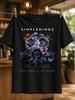 Simple Minds Direction Of The Heart Gas Bedekt Met Bloemen En Vlinders Surrealistische Donkere Kunst Unisex Alle T-shirts